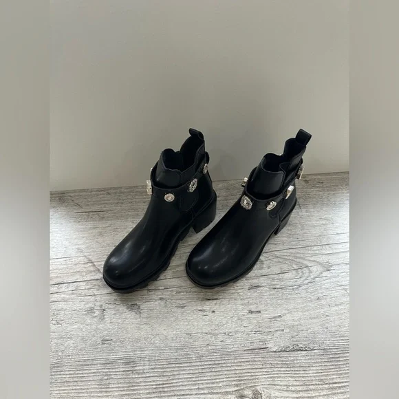 Women’s Ankle Boots with Embellishments Black Size 5 (36) - Picture 3 of 6